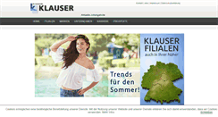 Desktop Screenshot of klauser-schuhe.de